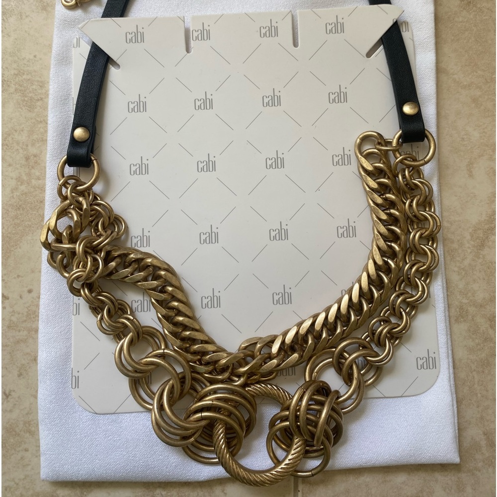 Cabi Harness Necklace and earrings new with tags. Never worn.